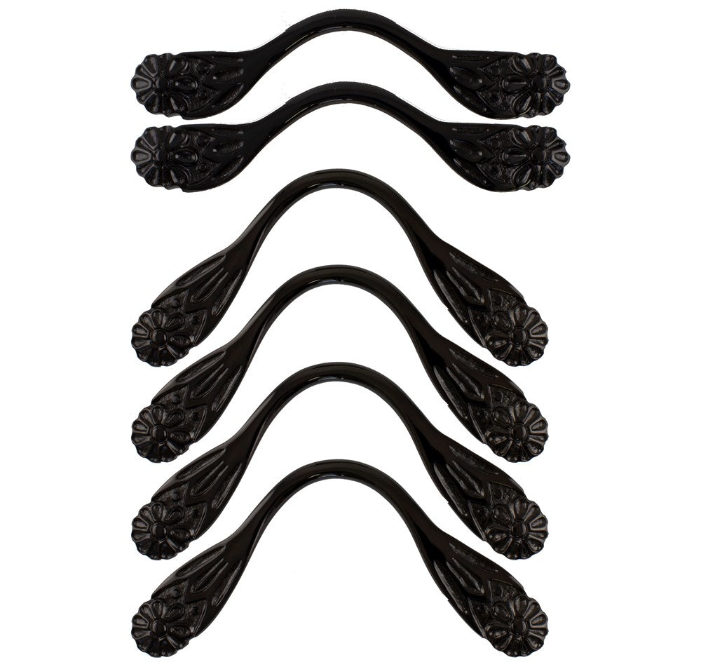 Flower Style Pool Table Pocket Brackets - BLACK