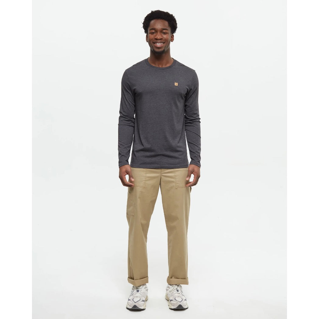 TENTREE - BAKER LONGSLEEVE TEE | Meteorite Black