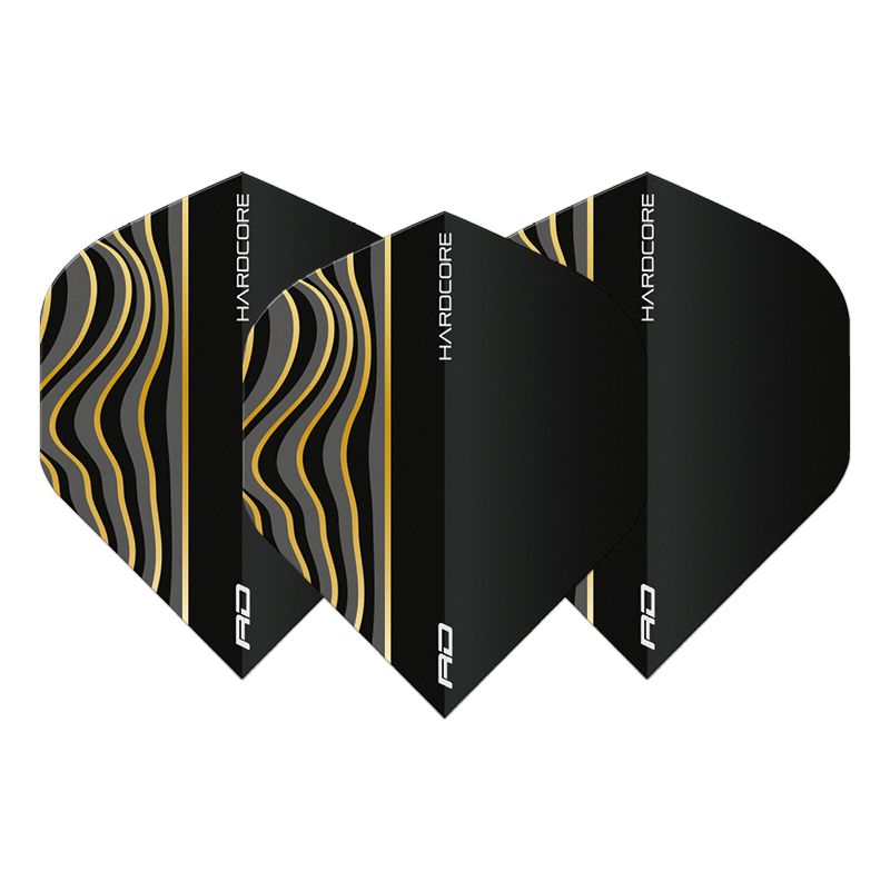 RED DRAGON - Hardcore Radical Black Wave Dart Flights
