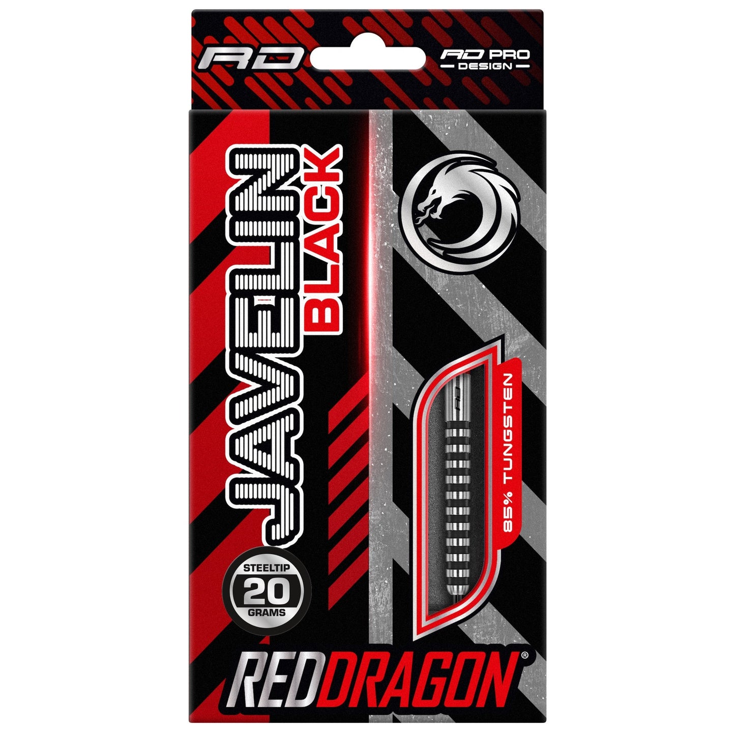 RED DRAGON - Javelin Black Darts - 85% Tungsten - 20g
