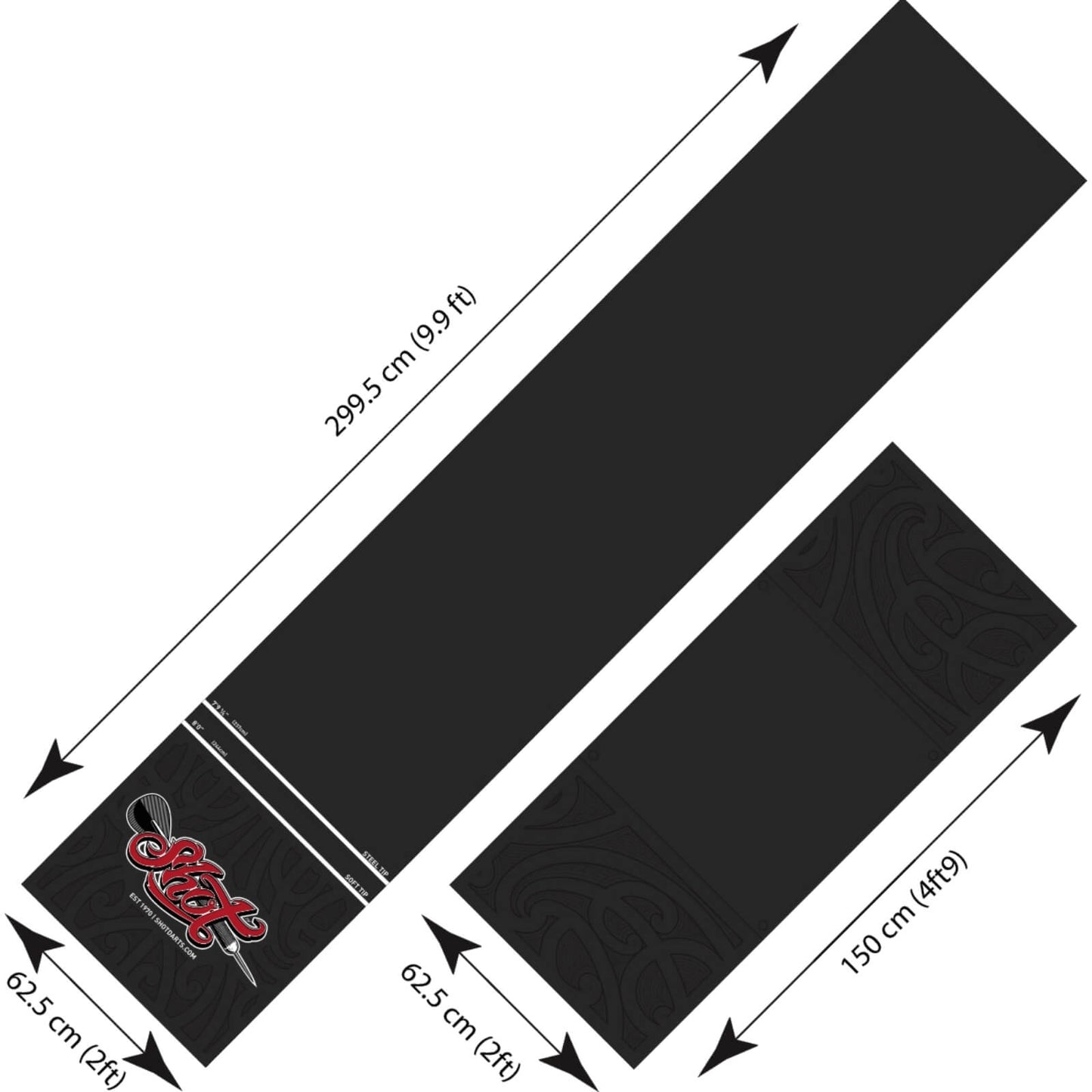 SHOT - T BAR Heavy Duty Dart Mat - Extra Floor Protection