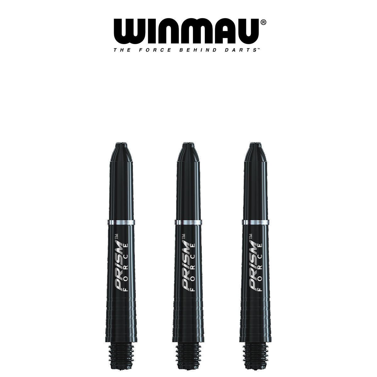 WINMAU Prism Force - Ring Lock Dart Shafts - SHORT BLACK