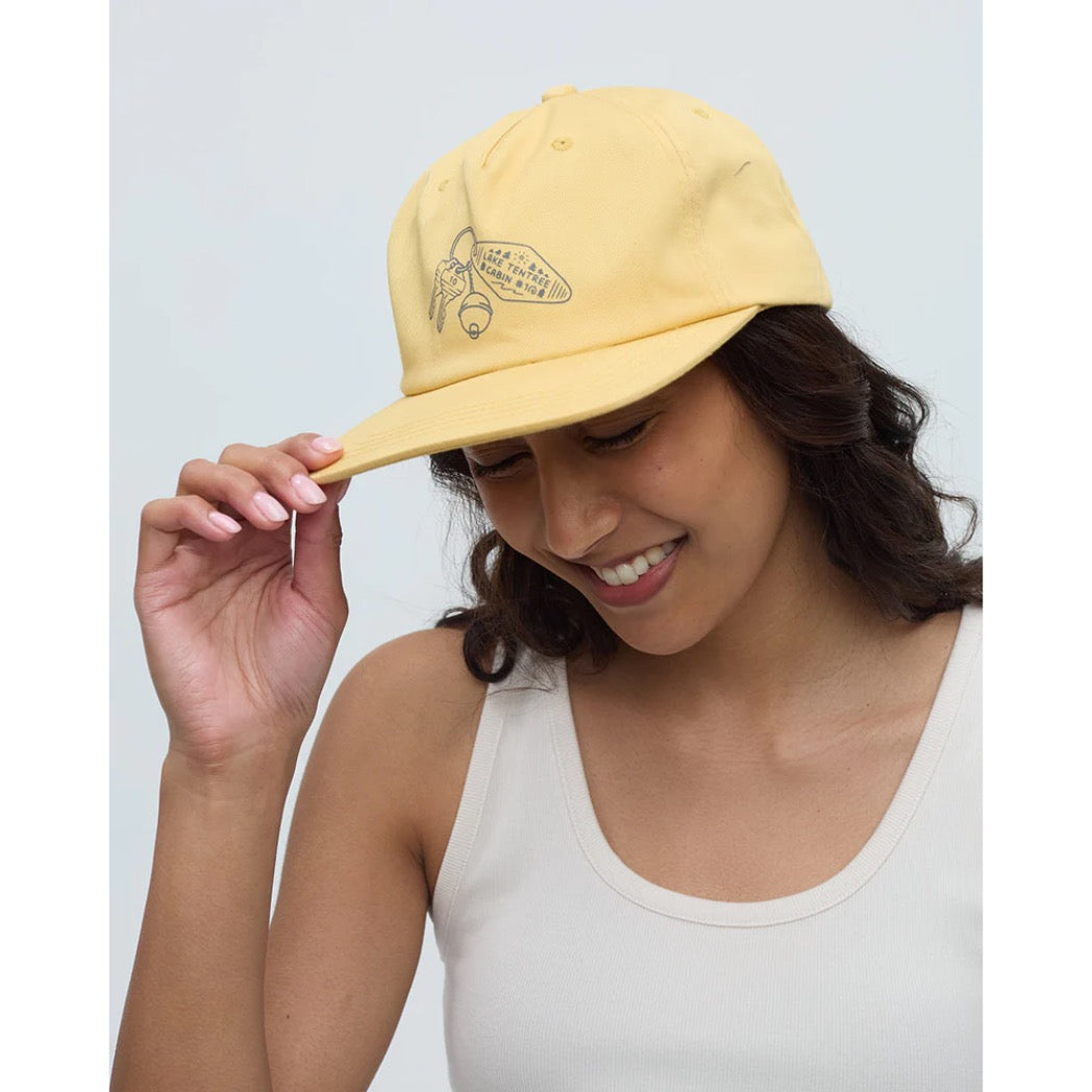 TENTREE - LAKE GETAWAY APEX HAT | Dusk Yellow/Graphite