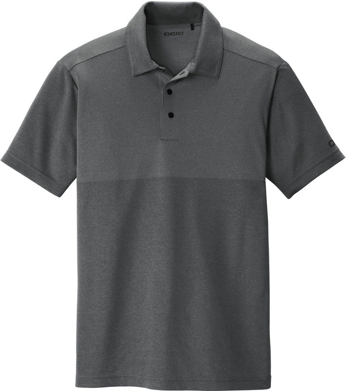 No-Logo CLOSEOUT - OGIO Surge Polo-Active-OGIO-Diesel Grey Heather-S-Thread Logic