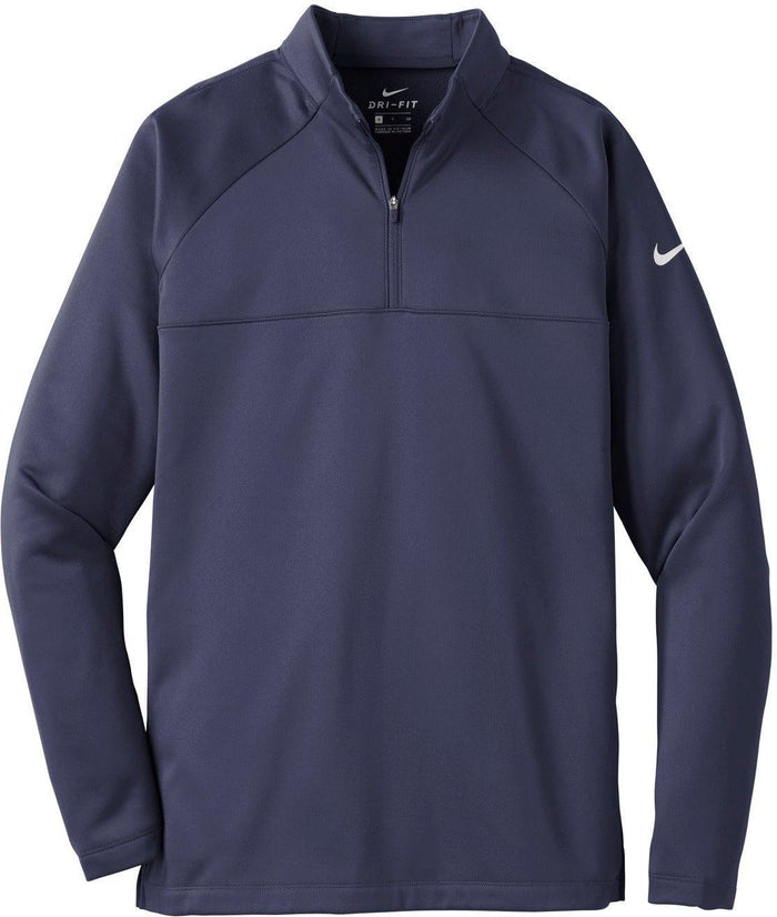 No-Logo CLOSEOUT - NIKE Therma-FIT 1/2-Zip Fleece-Active-Nike-Midnight Navy/Midnight Navy-XS-Thread Logic