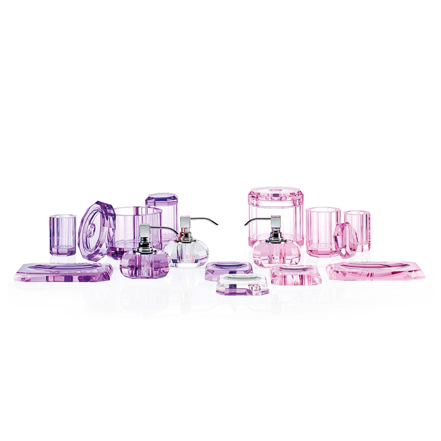 decor walther | KRISTALL collection | soap dispenser | pink + chrome