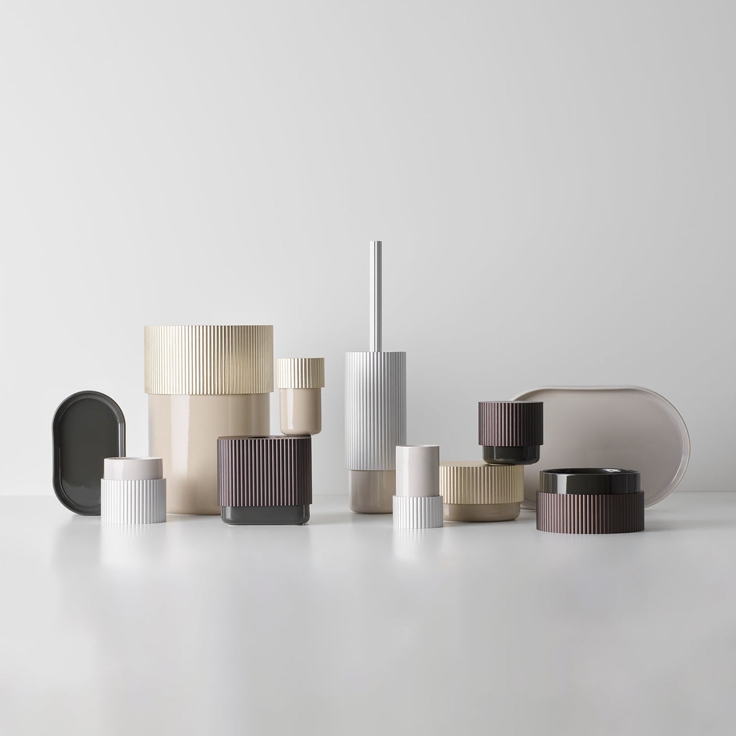 decor walther | OF.LINE series | tray dish | champagne + dune