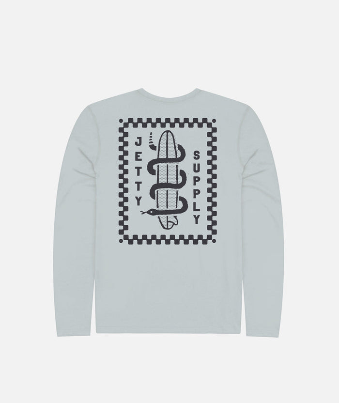 Jetty Youth Snaker UV Long Sleeve Apparel Jetty Grey Youth Small