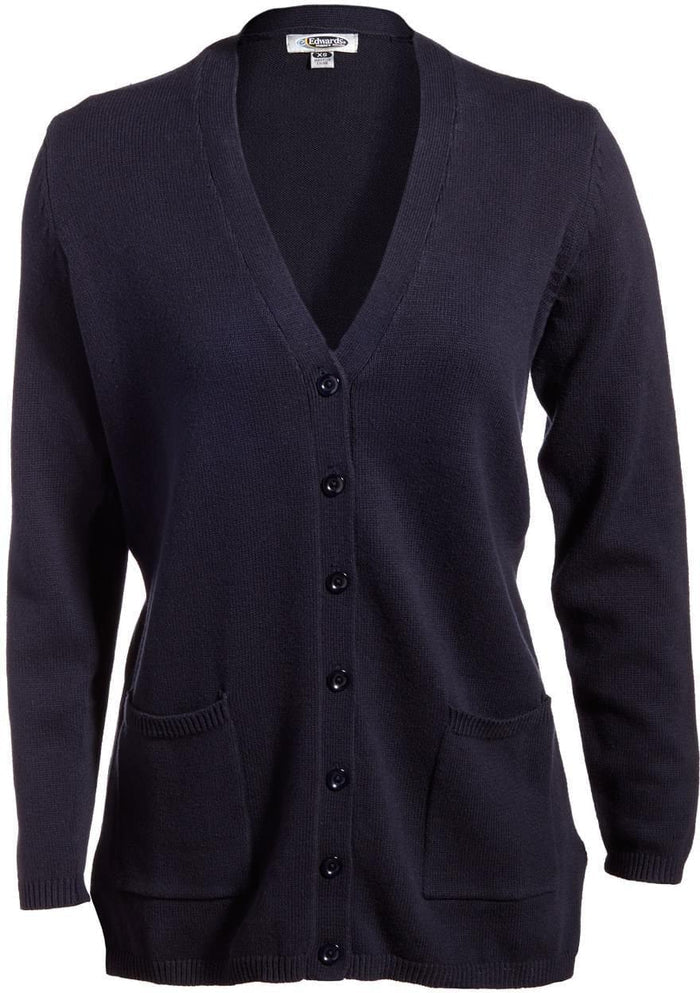 OUTLET-Edwards Women's V-Neck Long Cardigan Sweater