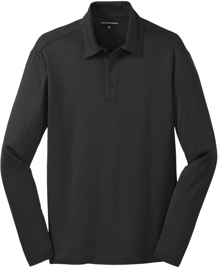 OUTLET-Port Authority Silk Touch Performance Long Sleeve Polo