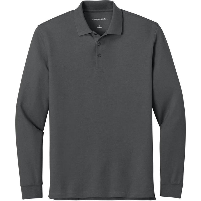 OUTLET-Port Authority Wearever Signature Pique Long Sleeve Polo