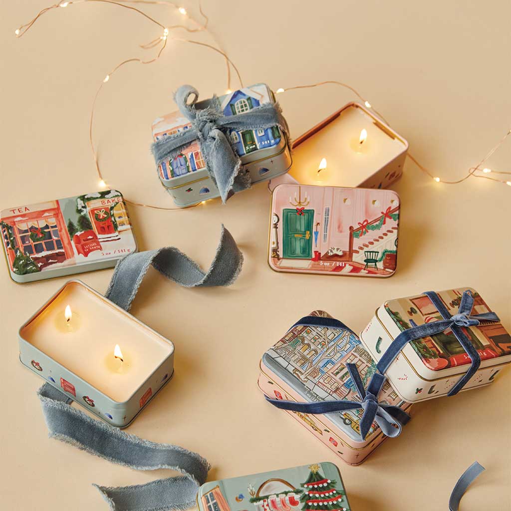 Christmas Tin Candle | Persimmon & Chestnut