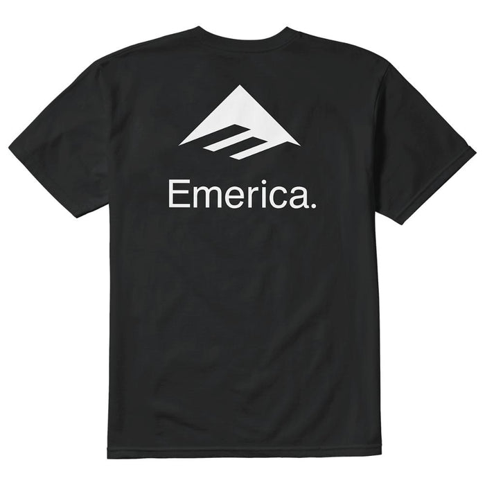 Polera Lockup Tee Black White