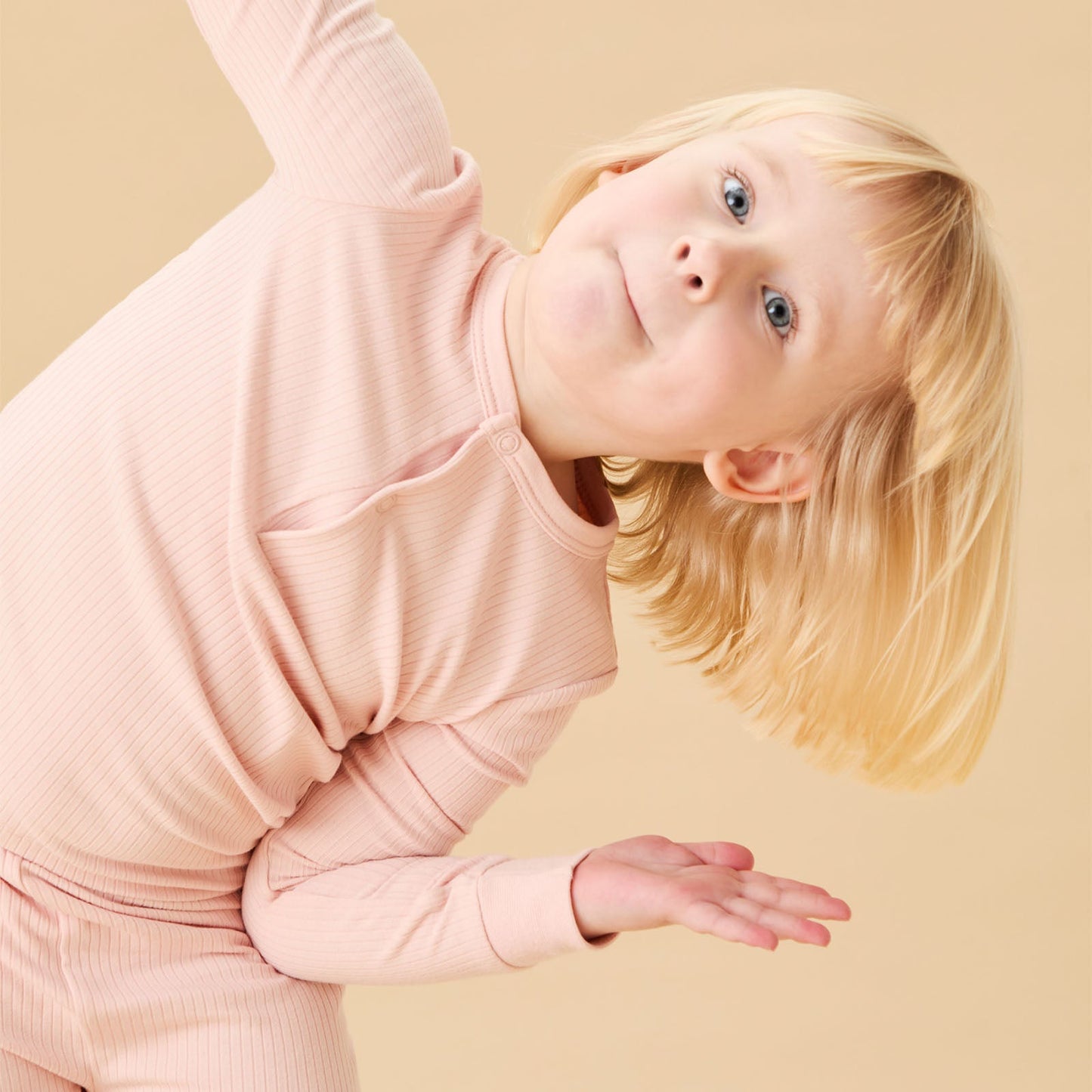 Blush Ribbed Pyjamas