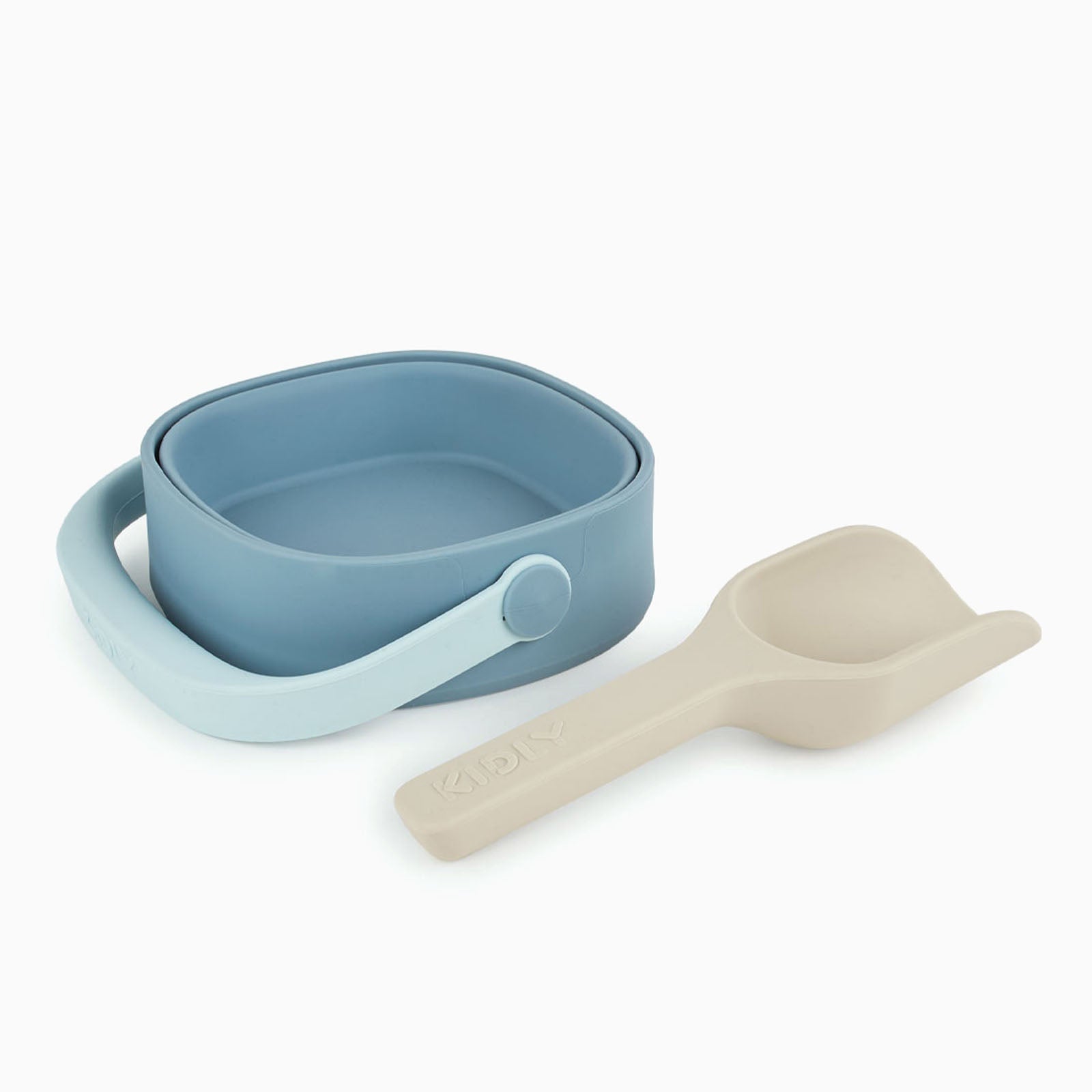 KIDLY by MORI Bucket, Spade & Sand Mold Set - Blue