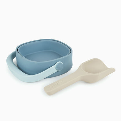 KIDLY by MORI Bucket, Spade & Sand Mold Set - Blue