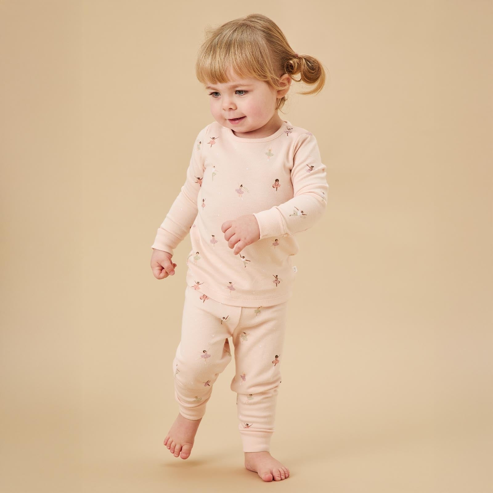 Ballerina & Rose Ribbed Pyjamas 2 Pack