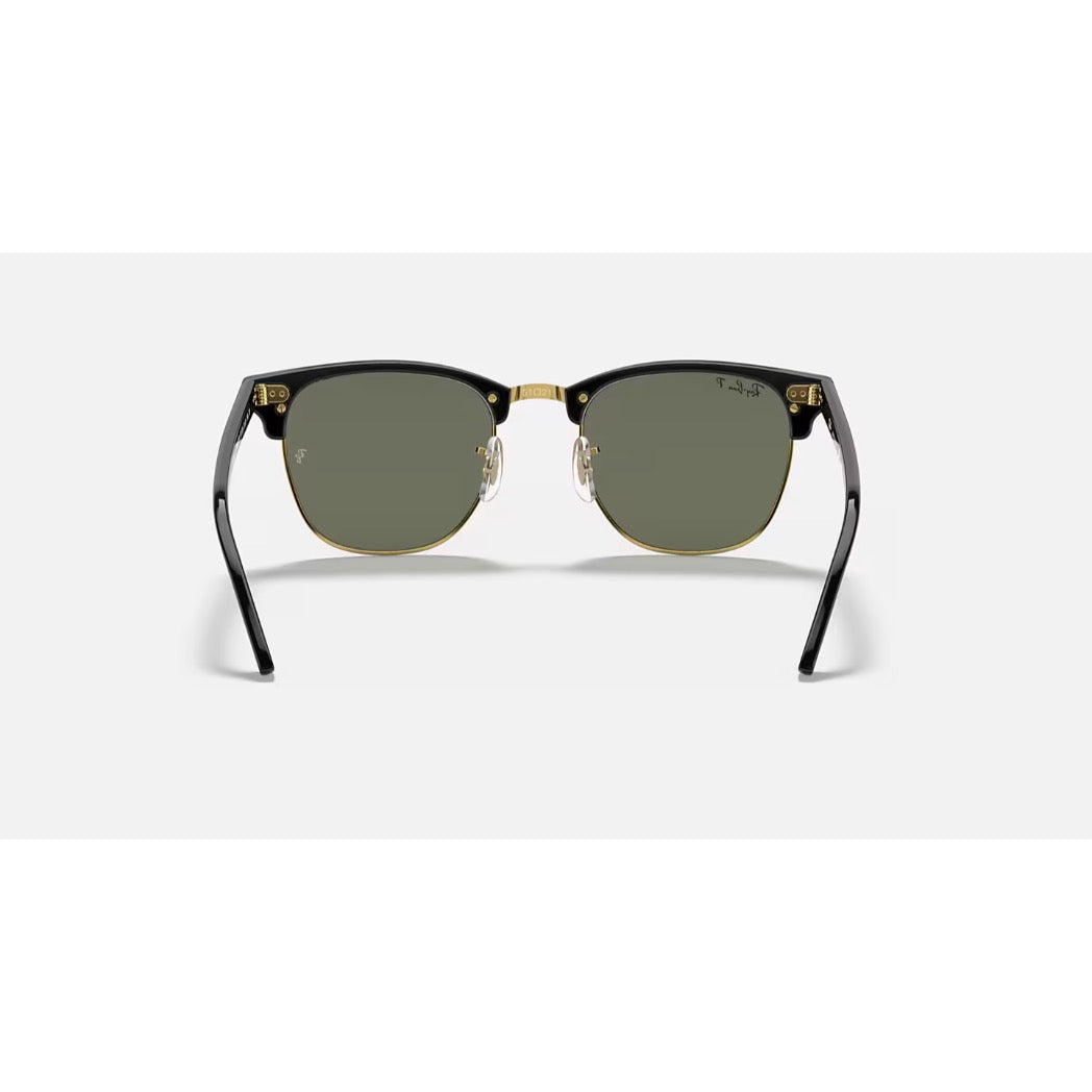 RAYBAN - CLUBMASTER | Black Arista w/ Green Polarized