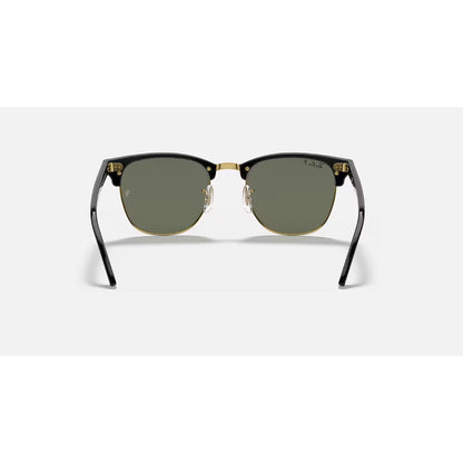 RAYBAN - CLUBMASTER | Black Arista w/ Green Polarized