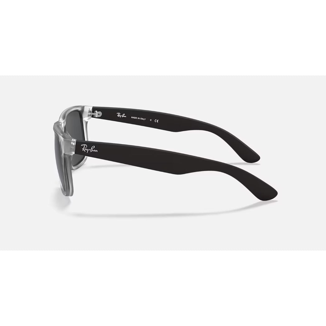 RAYBAN - JUSTIN | Rubber Transparent Grey w/ Grey