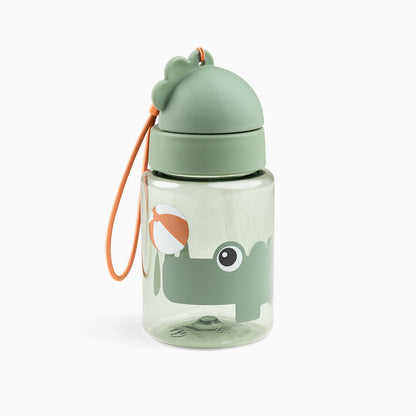Done by Deer Straw Bottle 280ml - Playground Green