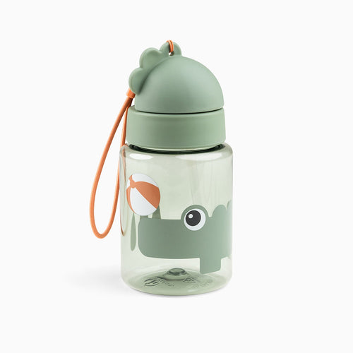 Done by Deer Straw Bottle 280ml - Playground Green