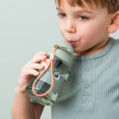 Done by Deer Straw Bottle 280ml - Playground Green