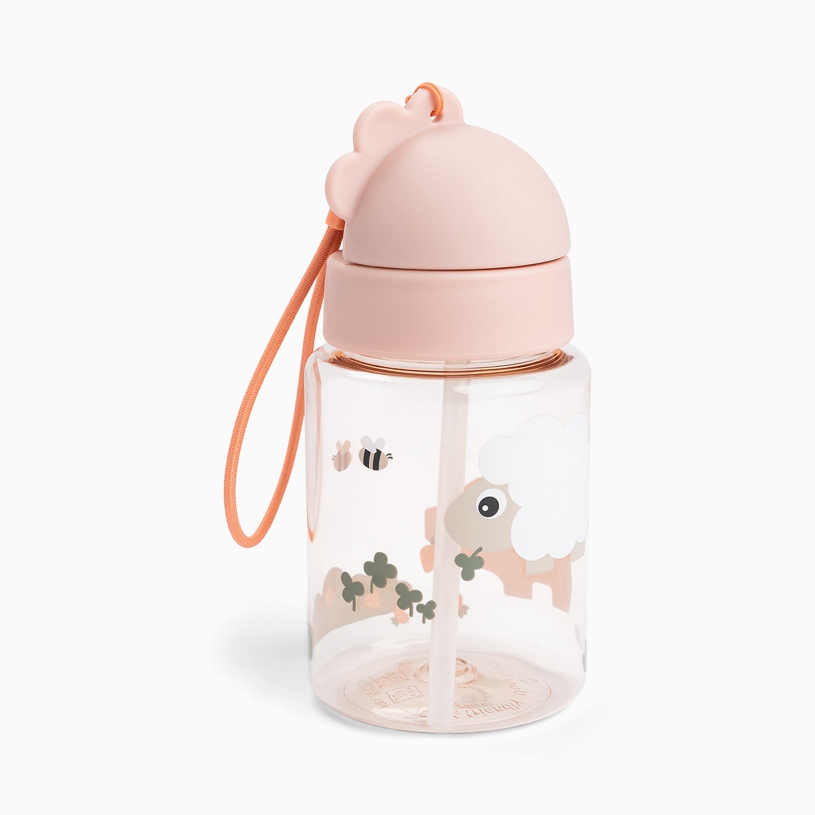 Done by Deer Straw Bottle 280ml - Tiny Farm Powder