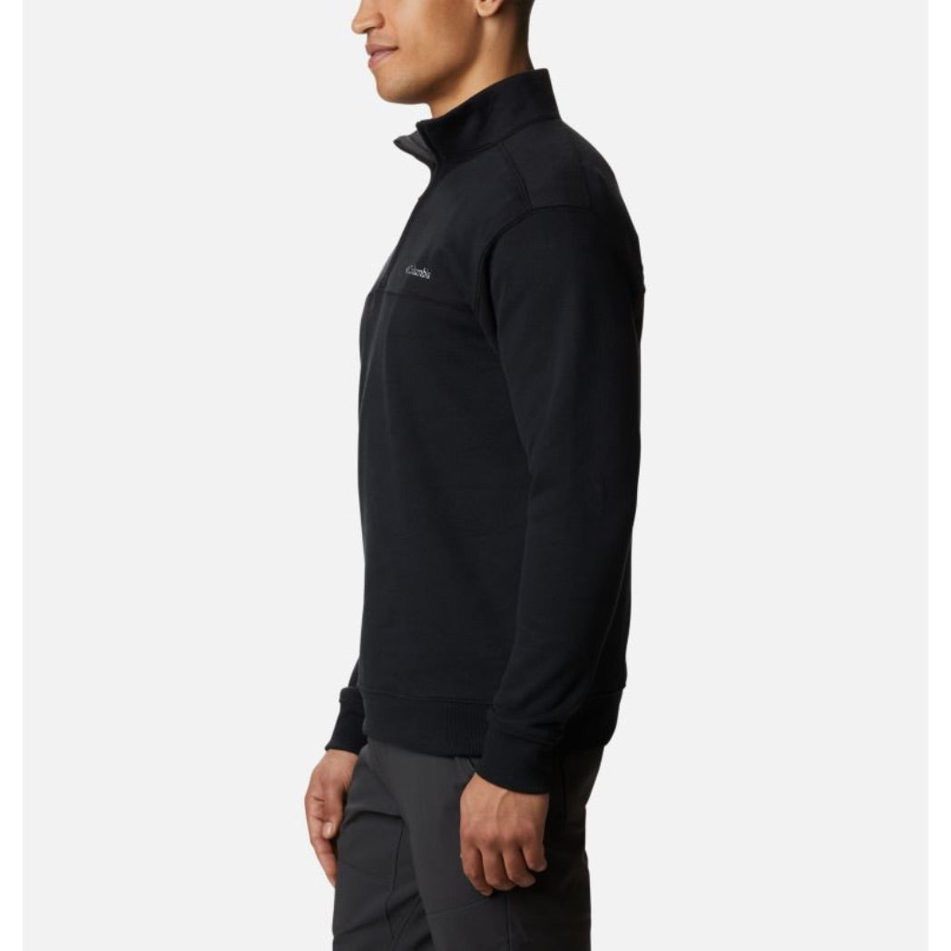 COLUMBIA - HART MOUNTAIN II HALF ZIP SWEATER | BLACK