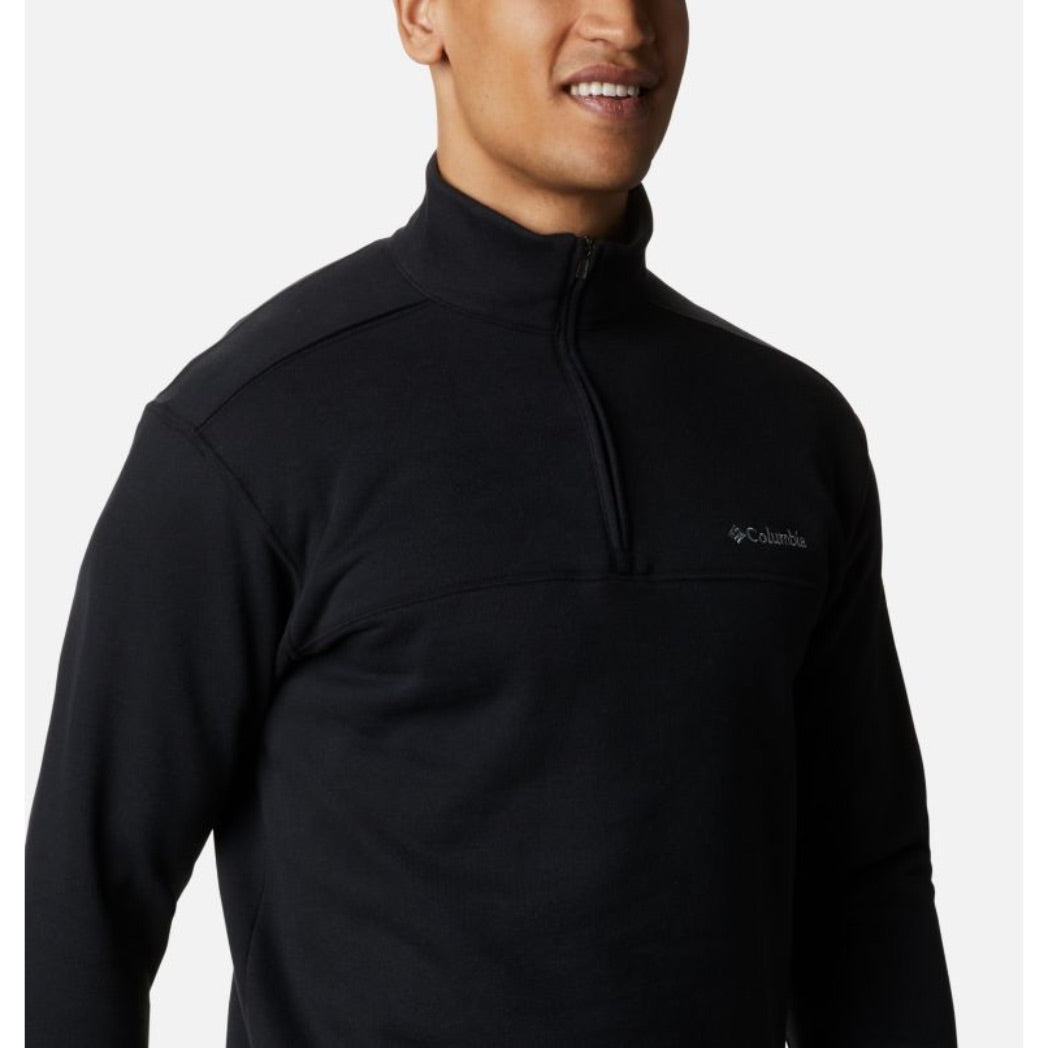 COLUMBIA - HART MOUNTAIN II HALF ZIP SWEATER | BLACK