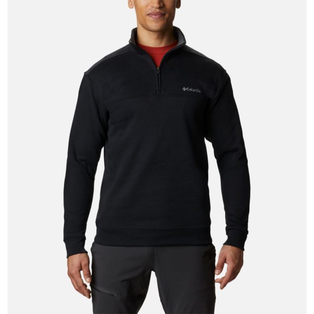 COLUMBIA - HART MOUNTAIN II HALF ZIP SWEATER | BLACK
