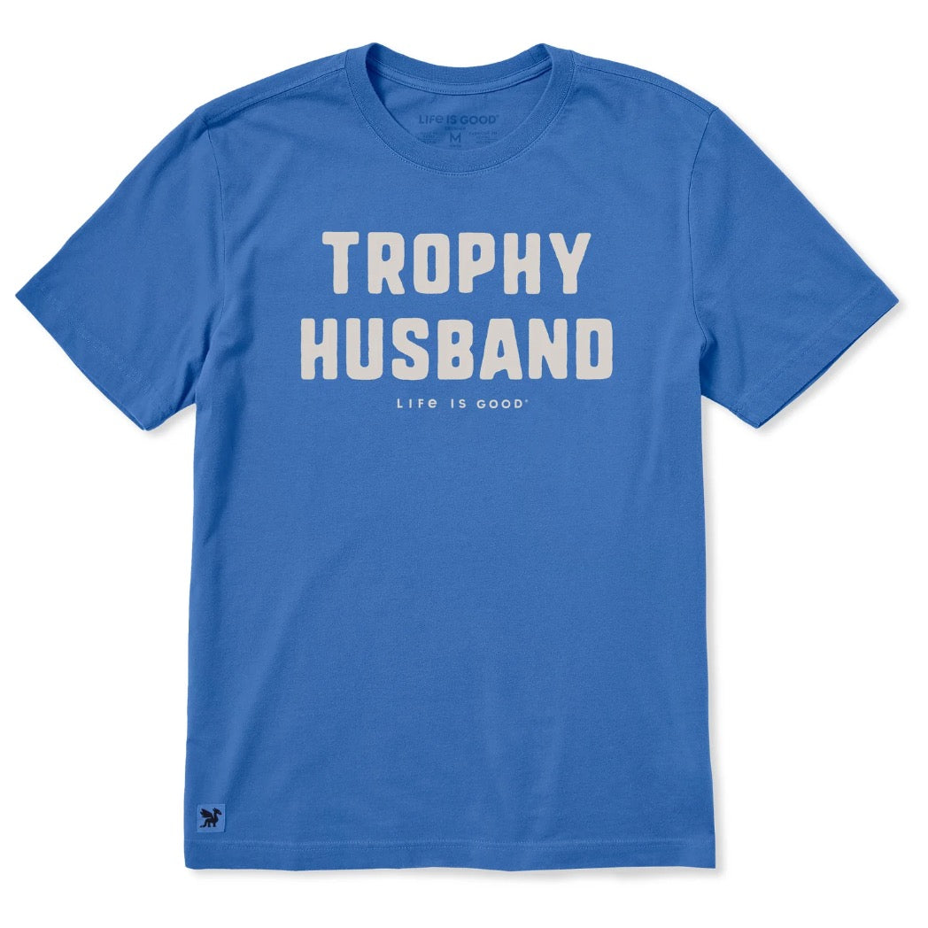 LIFE IS GOOD - MENS CRUSHER TEE | Trophy Husband Athletic Blue