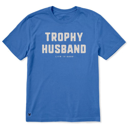LIFE IS GOOD - MENS CRUSHER TEE | Trophy Husband Athletic Blue