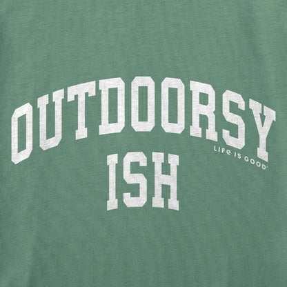 LIFE IS GOOD - WOMENS CRUSHER BOXY TANK | Outdoorsyish Granite Green