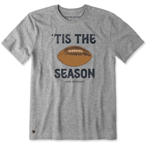 LIFE IS GOOD - MENS CRUSHER TEE | Football Heather Grey
