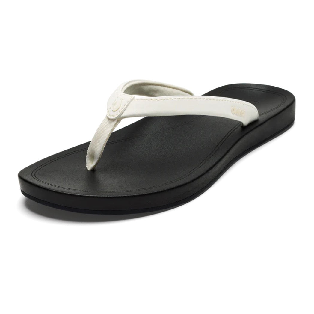 OLUKAI - UIKI (WOMENS) | BRIGHT WHITE/LAVA ROCK