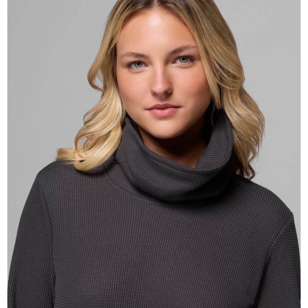 COLUMBIA - HOLLY HIDEAWAY WAFFLE COWL NECK PULLOVER | Shark