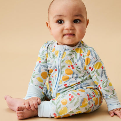 Citrus Summer Clever Zip Sleepsuit