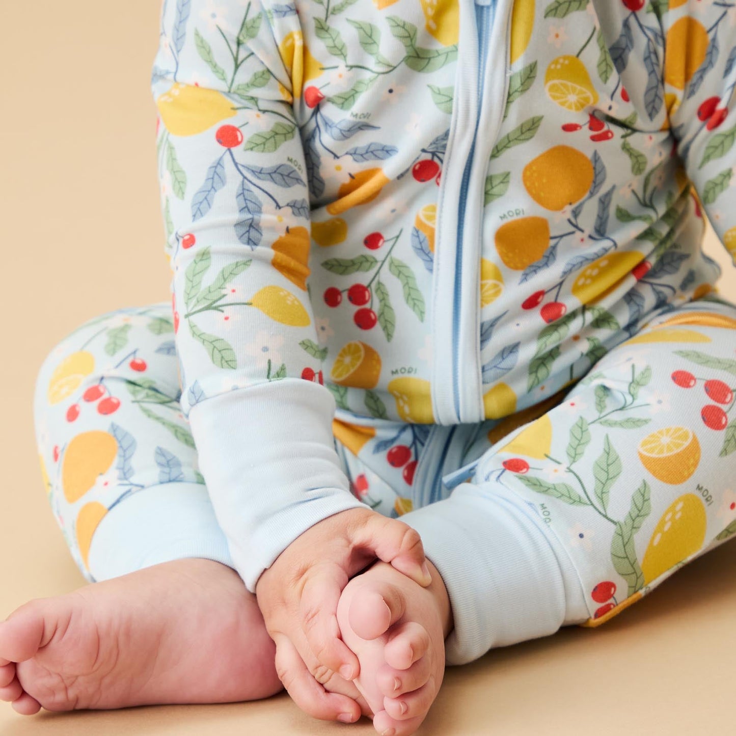 Citrus Summer Clever Zip Sleepsuit