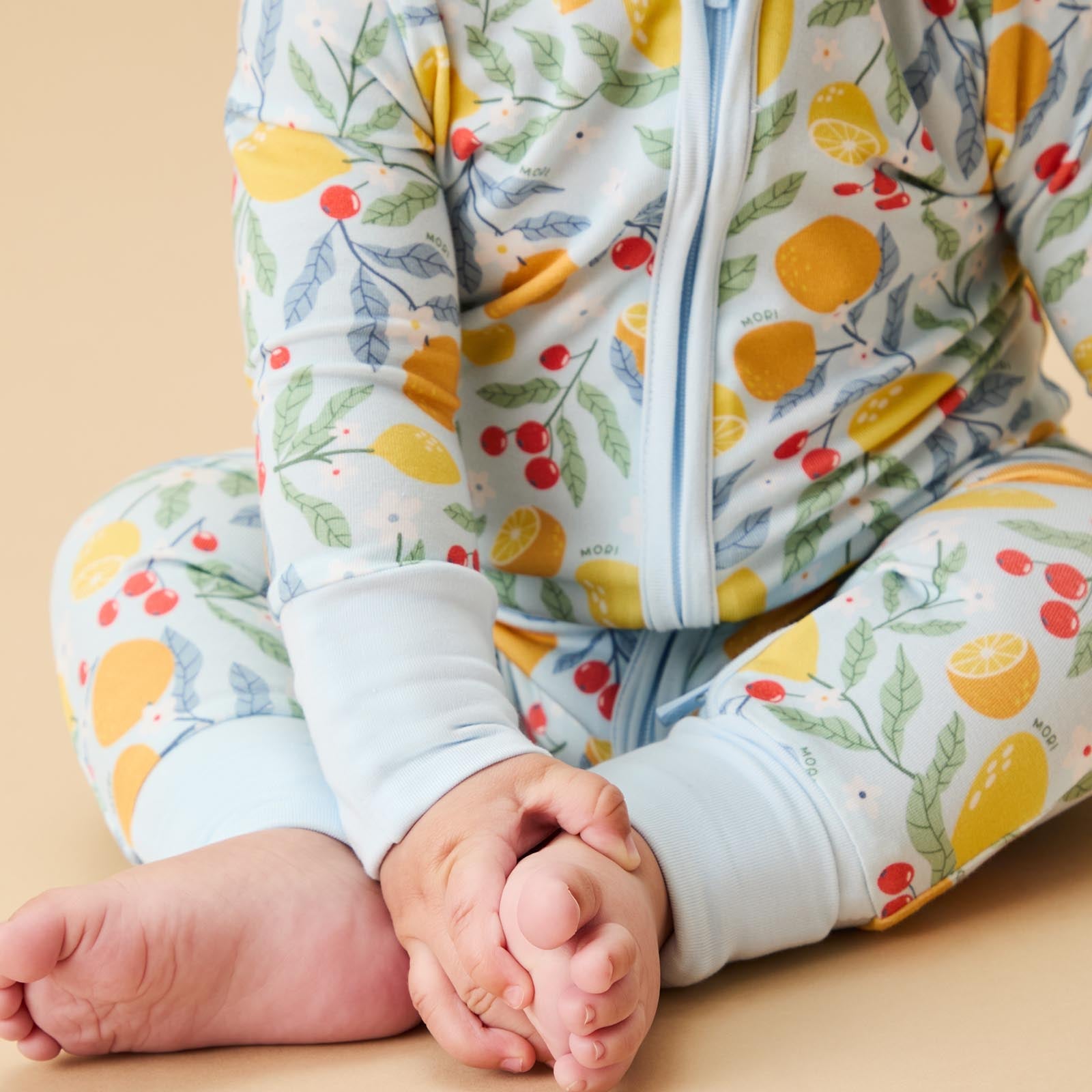 Citrus Summer Clever Zip Sleepsuit