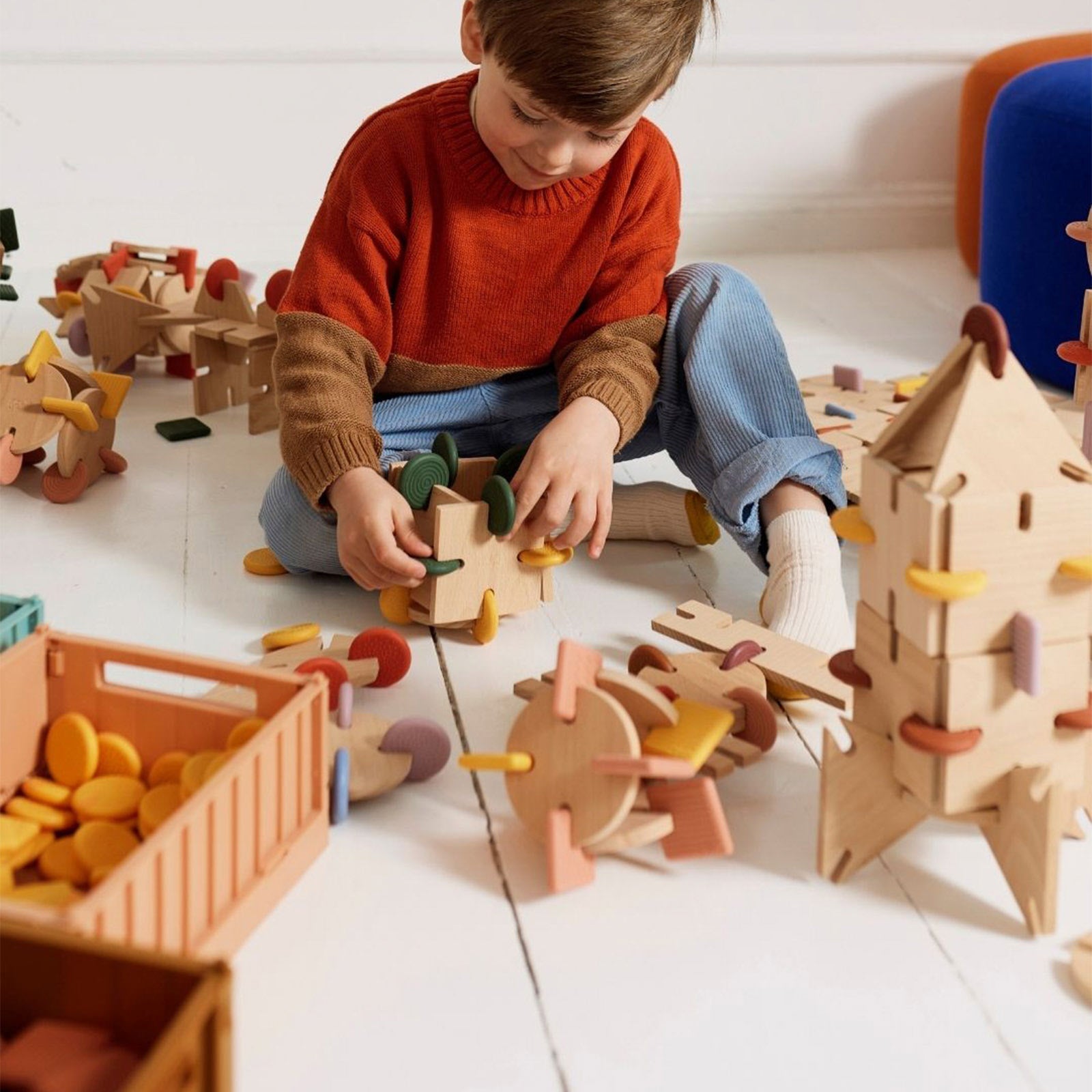Bavvic Wooden Dreamer Set 64 pieces