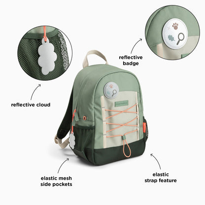 Done by Deer Junior Backpack - Tiny Trails Green 13l