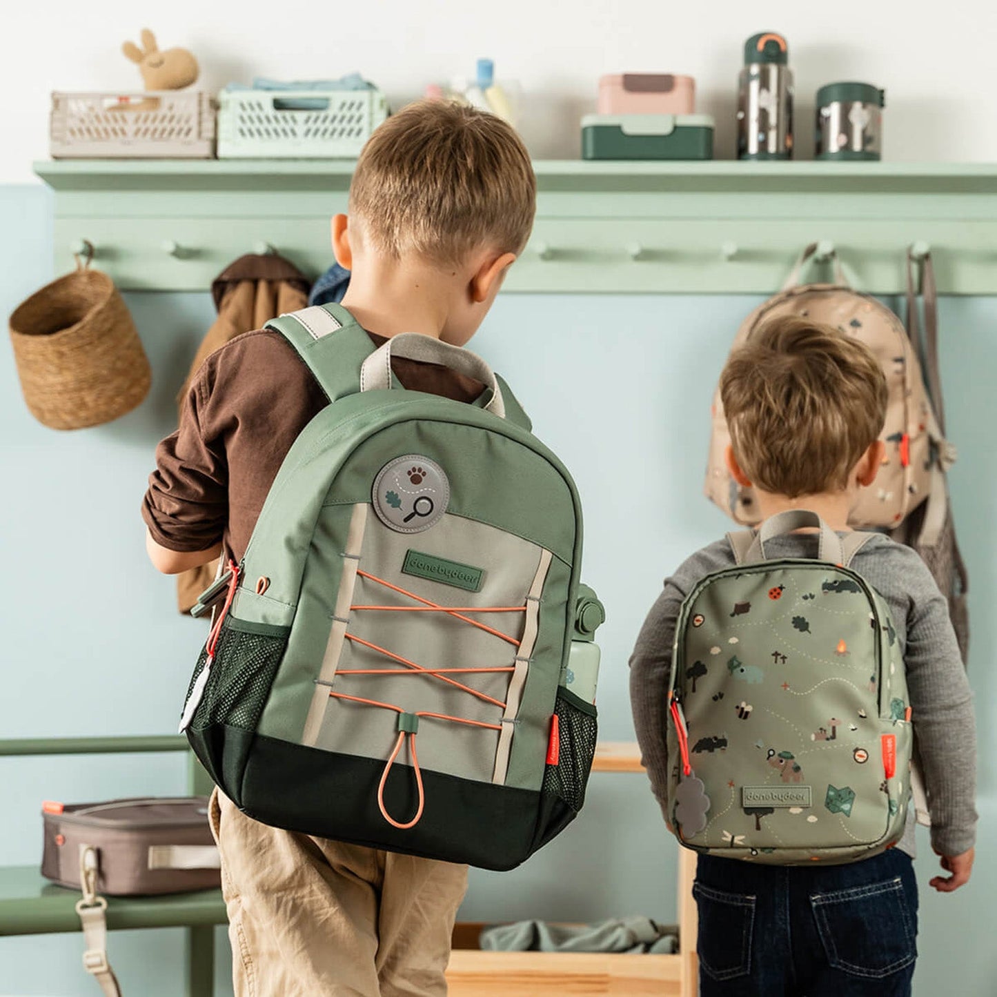 Done by Deer Junior Backpack - Tiny Trails Green 13l