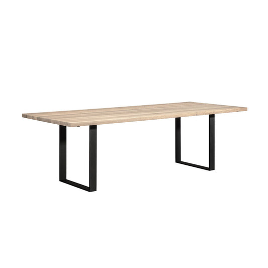 janua | sc 58 table | white pigmented oak + black base 300x110cm