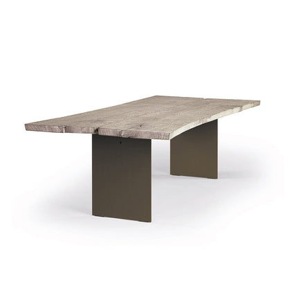 janua | sk 08 butterfly table | smoked oak white shade + black base 180x90cm