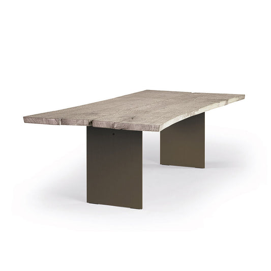 janua | sk 08 butterfly table | smoked oak white shade + black base 180x90cm