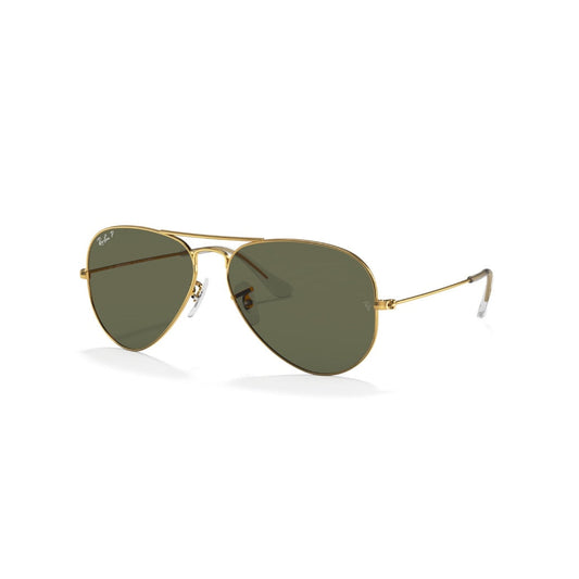 RAYBAN - AVIATOR | Gold w/ Green Polarized