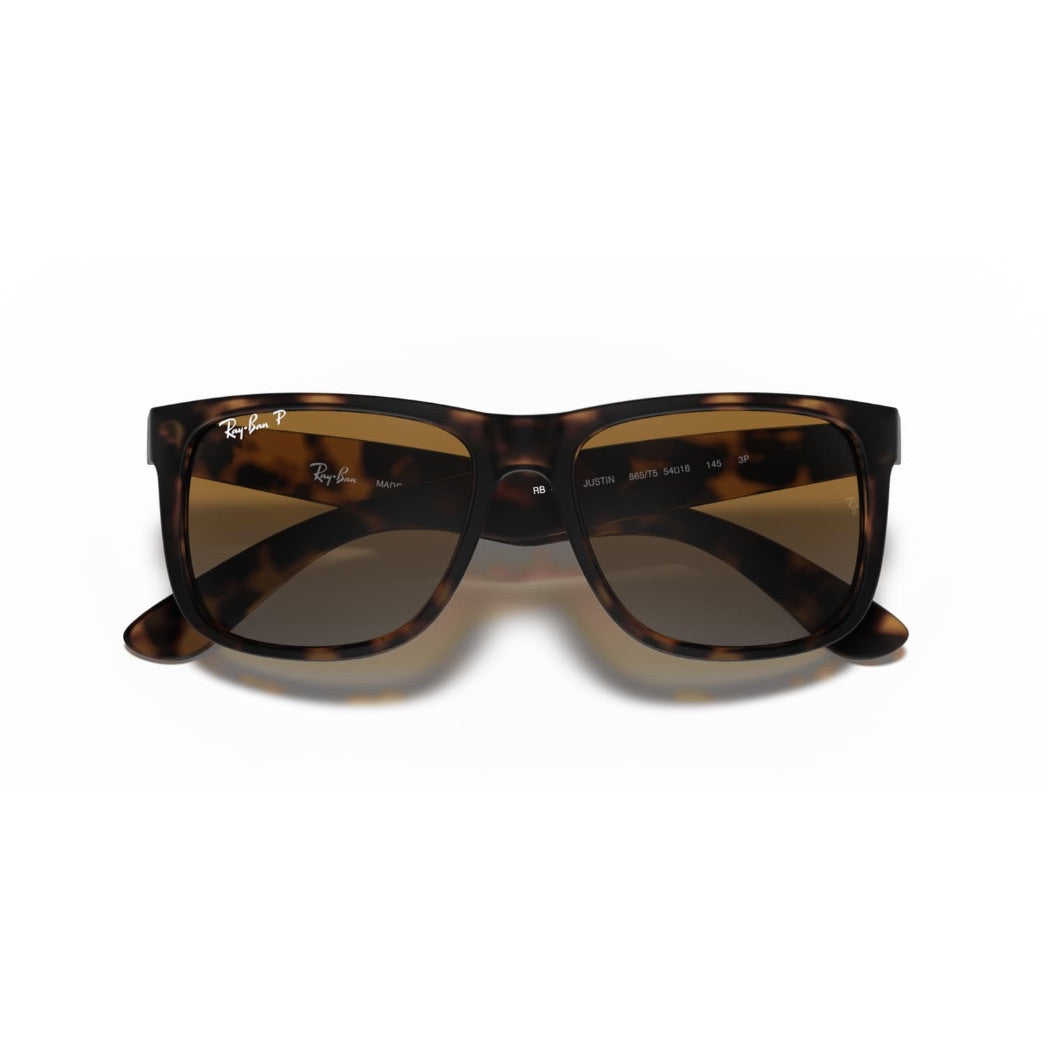 RAYBAN - JUSTIN | Havana Rubber w/ Brown Gradient Polarized