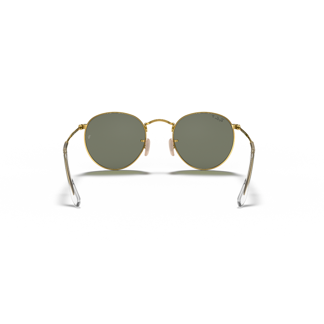 RAYBAN - ROUND METAL |  Matte Arista w/ Green Polarized