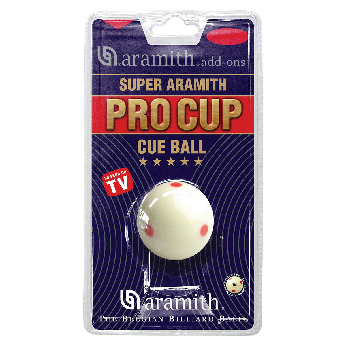 Super Pro Cue Ball Blister Pack 1 7/8"